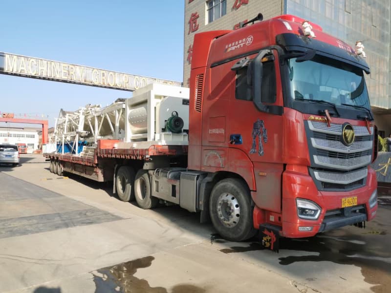 HZS35 Concrete Batching Plant delivery 1