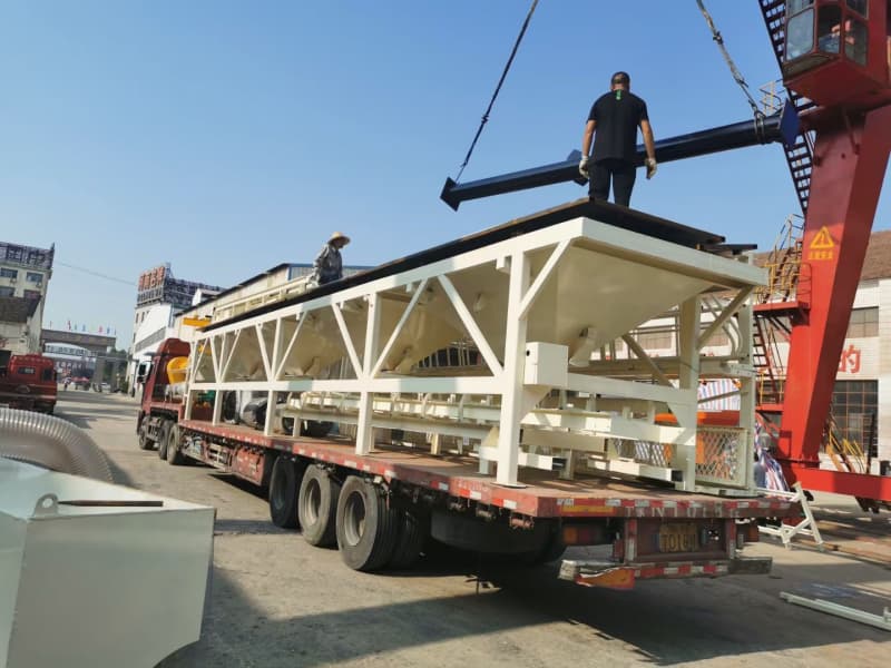 HZS50 Concrete Batching Plant delivery 5