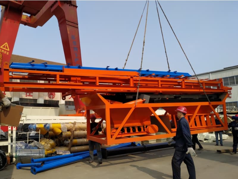 HZS50 Concrete Batching Plant delivery 4